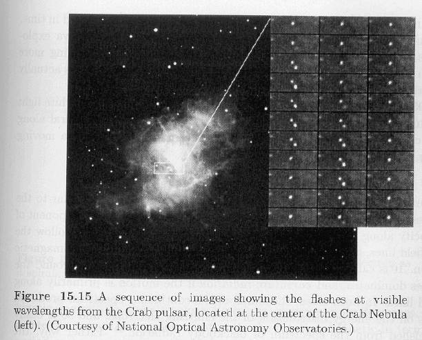 crab nebula visible